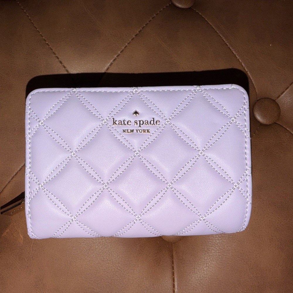 Kate Spade Light Purple Quilted Wallet